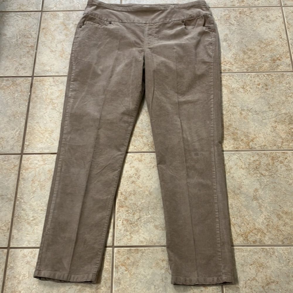 Coldwater Creek 14 Preppy High Waist Courdroy Pants Sz 14